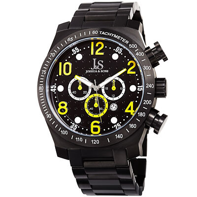 Men's Joshua & Sons JX127YL Chronograph 24 Hour Indicator Date Bracelet Watch
