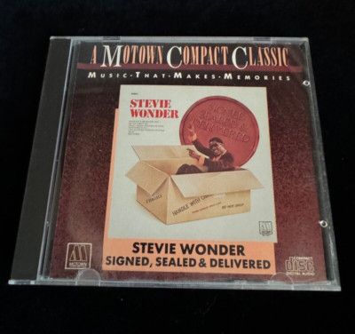 Motown Compact Classic  Stevie Wonder  Signed Sealed Delivered CD