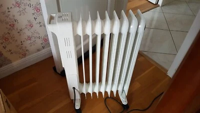 Radiateur bain d'huile  blanc PROLINE OF2002 état neuf  - Photo 1/2