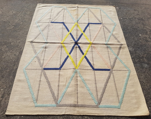 Vintage Traditional Handmade Beautiful IKEA Kilim Floor Rug Carpet 176x127 cm