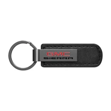 GMC Sierra PU Leather Black Metal Key Chain