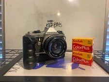 Pentax ME Super 28mm SLR Camera with Winder Grip And 2 Rolls of Kodak ColorPlus