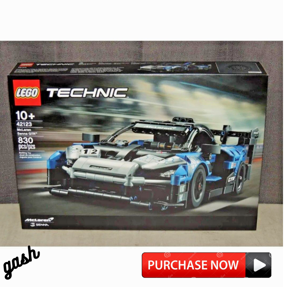 42123 Model Technic McLaren Senna GTR Toy Building Kit 830pcs Toys