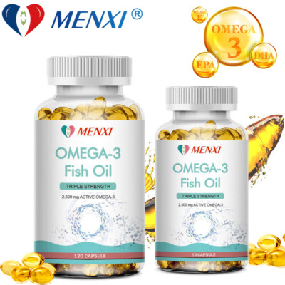 #ad #ad Omega 3 Fish Oil Capsules 3x Strength 2800mg EPAamp; DHA Highest Potency 10 120Pcs $13.59