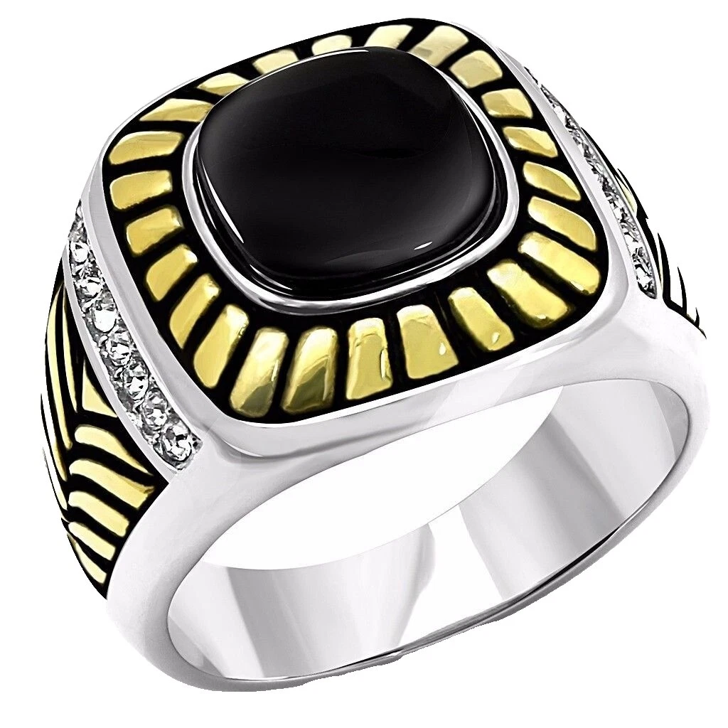 Onyx Band Rings for Men 11 Ring