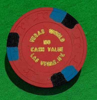 Vegas World NCV 100 Fabulous Las Vegas, Nevada Gaming Poker Casino Chip 1980'S