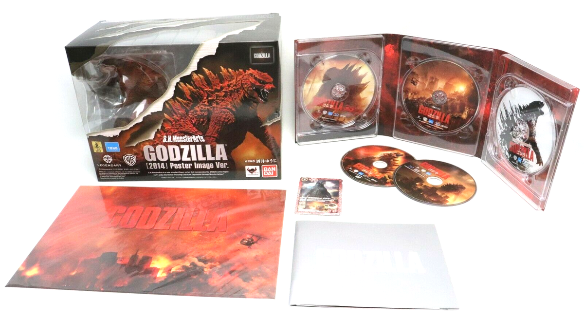 BANDAI Godzilla 2014 Poster image ver S.H.MonsterArts 4Blu-rays