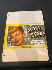 Lucille Ball Star notebook paper filler in original wrap, RARE
