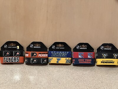 National Hockey League (NHL) Rubber Bulk Wrist Bands - You Choose Team