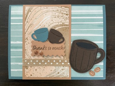 Handmade Card, Thanks So Much, Coffee Mug