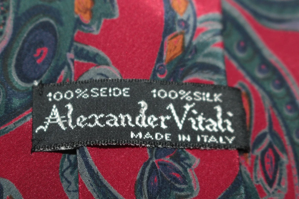 ALEXANDER VITALI Silk tie Made in Italy F81490 - Image 4 of 4
