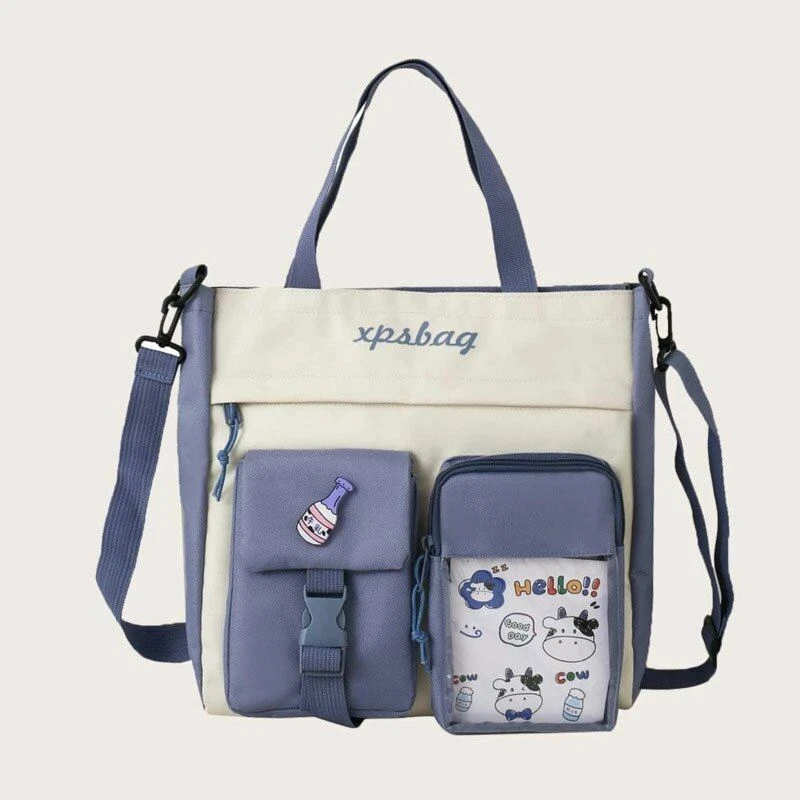 Messenger bag top for high school