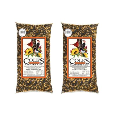 Cole's Blazing Hot Blend Bird Seed for Outdoor Bird Feeders, 10-Pound, 2 Pack