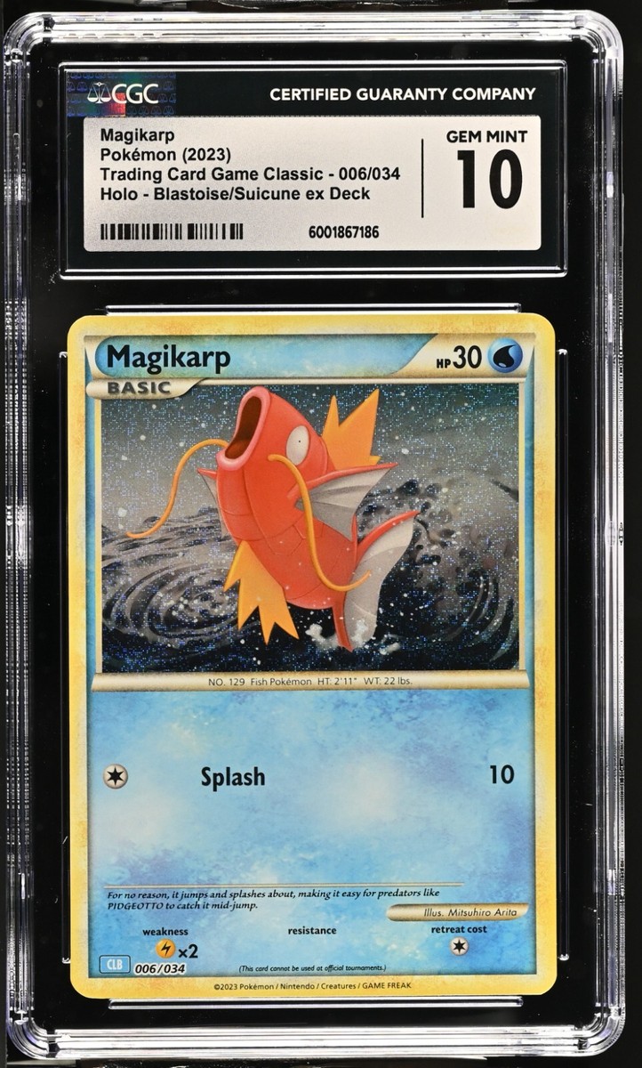 CGC Gem Mint 10 Magikarp 006/034 Trading Card Game Classic Holo | eBay