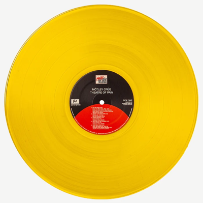 Motley Crue Theatre of Pain Ltd Edition YELLOW Vinyl Limited LP 1