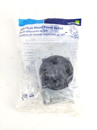 Leviton 278-S00 4-Wire 30-Amp 250V Flush Mount Dryer Receptacle 14-30R