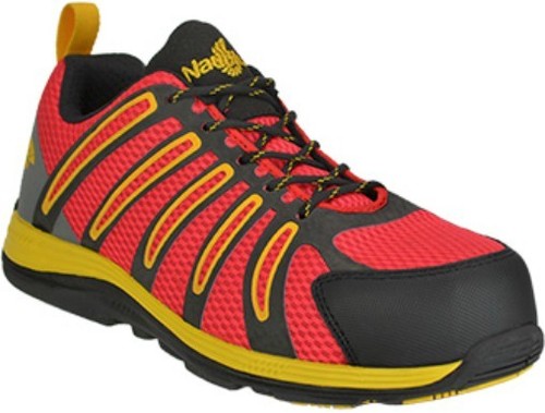 Men's Nautilus Composite Toe, EH, Slip Res, Triple Cushion in Red/Black 7 to 15 - Picture 1 of 3