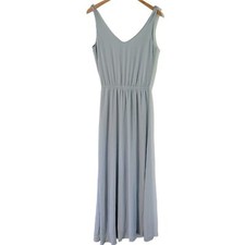 Show Me Your Mumu Kendall Maxi Dress in Steel Blue M
