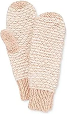 INC International Concepts womens  Skip Stitch Mittens Cream