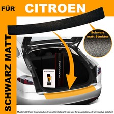 LACKSCHUTZFOLIE LADEKANTE FÜR CITROEN C3 (II) 2009-2017 SCHWARZ MATT
