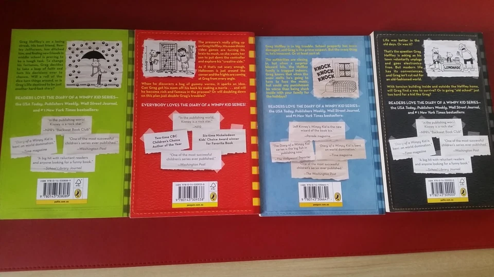 4 Books of 'Diary of a Wimpy Kid' in great condition 'like new' #'s 6-8-10-11 - Image 2 of 4