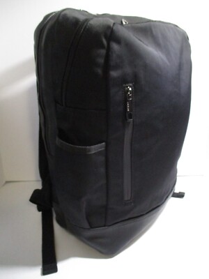 Alfani XL Backpack Black Nylon Zip-Around Laptop Pocket Trolley