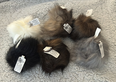 loops & threads faux fur pom poms