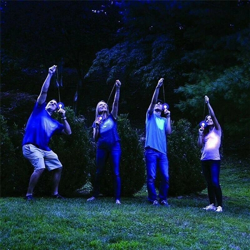 Spielzeug Schleuder LED Propeller Schleuder Helikopter Flieger NEU. - Bild 3 von 4