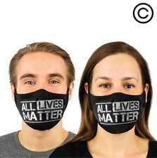 ALL LIVES MATTER couples matching face masks -face mask 2 pcs couple match