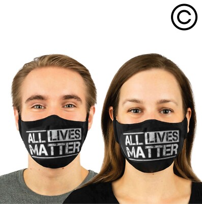 ALL LIVES MATTER  couples matching face masks -face mask  ( 2 pcs ) couple match