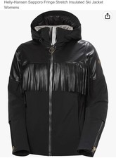 £800 Helly Hansen Women's Ski Sapporo Jacket, Size S Black Insulated