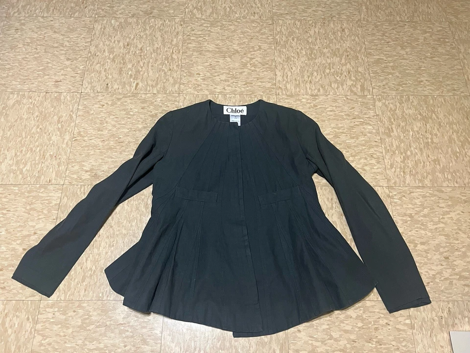 CHAQUETA Y FALDA SPEING 2003 RARA COLECCIÓN PASARELA PHOEBE PHILO NUEVA SIN ETIQUETAS TALLA F42 Foto 2 de 4