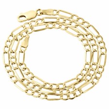 Figaro Chain Necklace in Genuine 18K Gold Filled Tarnish-FREE 3.5mm Wide 16"-32"