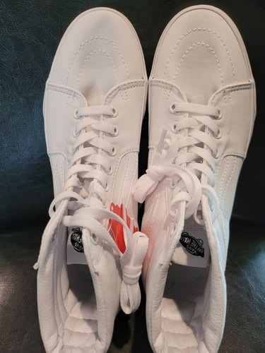 Vans SK8-HI VN000D5I00 True White Skateboarding Men 7 Women's 8.5 - Brand New - Picture 2 of 9