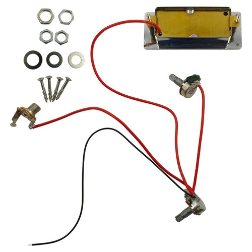 Ideal Electric Guitar Pickup Pre-Wired Dual Mini Humbucker Volume Tone Control - Picture 8 of 12