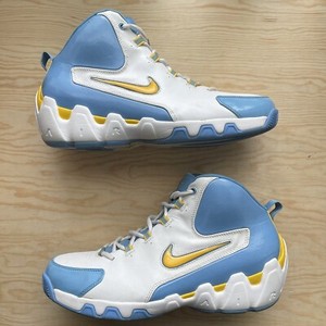 Nike Air Flight Hops Sz 13 Wht Varsity Maize University Blu 309266 172 Ebay