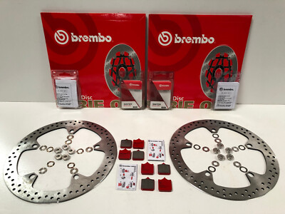 Brembo Bremsscheiben Bremse vorne + Bremsbeläge + Floater BMW S 1000 R RR + ABS