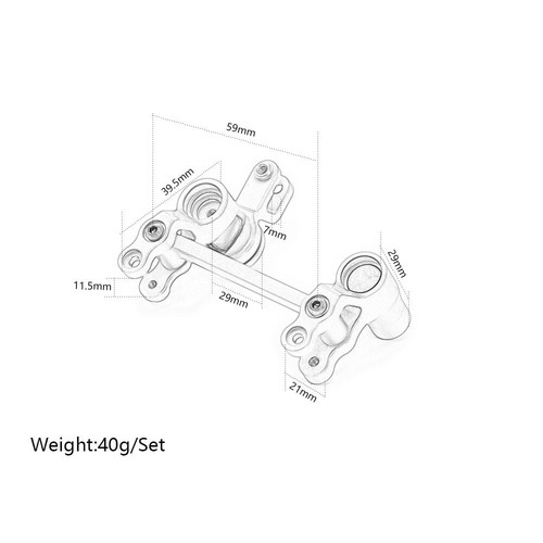 Upgrade Querlenker vorne/hinten Alu Lenkung C-Naben für RC Traxxas Maxx 4S - Bild 7 von 88