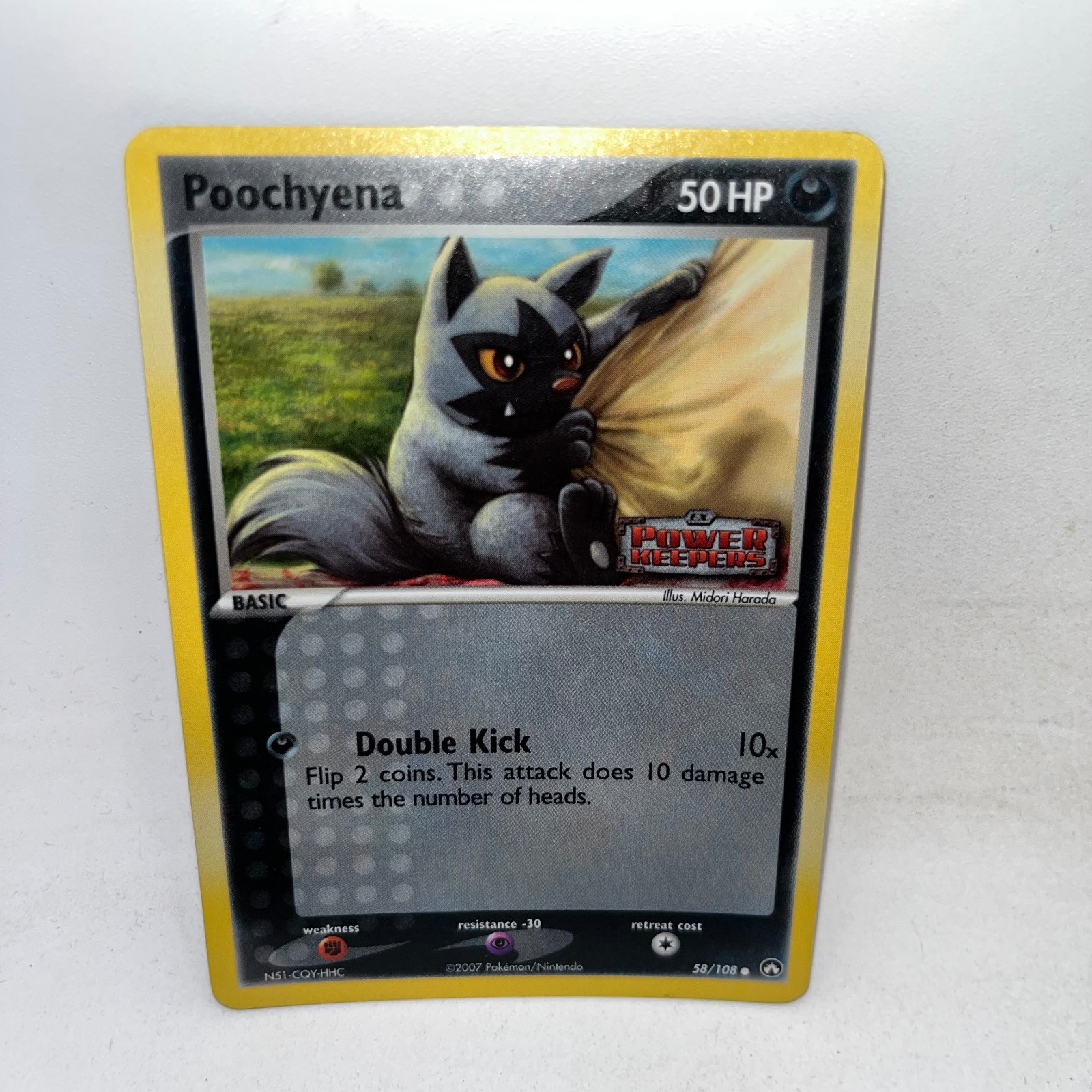 Poochyena 58/108 Common Power Keepers Pokemon Reverse Holo Lightly Played