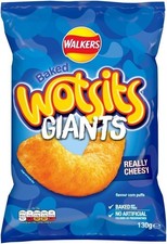 Wotsits Giants Really Cheesy Vegetarian Baked Snacks 130 G