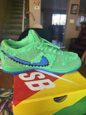 Nike SB Dunk Low Pro QS Grateful Dead Bear Green Limited Edition