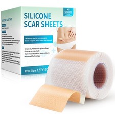 Silicone Scar Sheets, Silicone Scar Tape 1.6 x 120 Roll-3M , Silicone Scar S...