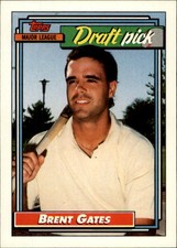 1992 Topps #216 Brent Gates RC - BB