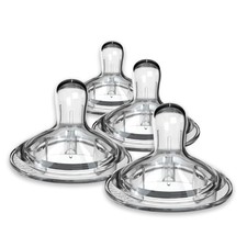 Nanobebe Nipples Baby Bottle Nipples, Silicone Nipple, Triple Vented, Ready t...