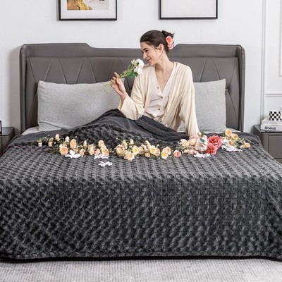 WOOMER Heated Blanket Full Size 77'' x 84'', Electric Blanket with a Control, 0...