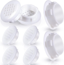 Queekay 16 Pcs Soffit Vents White 30 Mm/ 1.2 in Plastic Small round Air Vents...