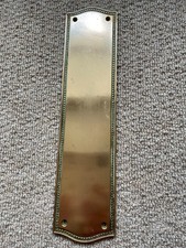 Reclaimed Vintage Decorative cast Brass Finger Door Plate over 400g