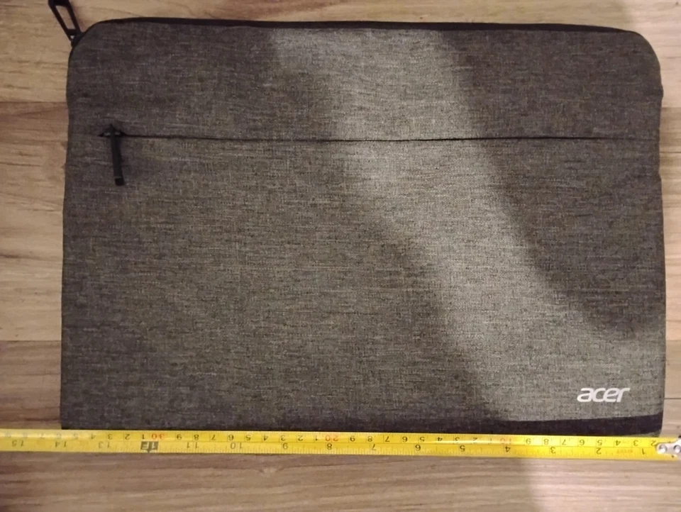 Bolsa para ordenador portátil (Acer). Gris 10"x 14" con bolsillo frontal Foto 3 de 4