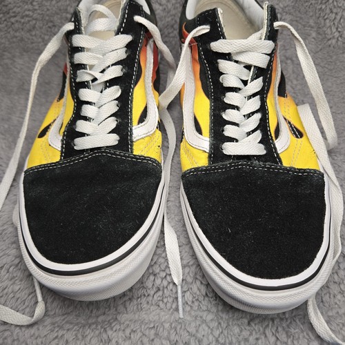 VANS Mens 9 Womens 10.5 Old Skool Flames - Picture 10 of 16