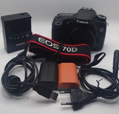 Canon EOS 70D 20.2MP Digital DSLR CAMERA RARE LOW SHUTTER COUNT 1734